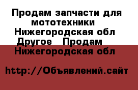 Продам запчасти для мототехники - Нижегородская обл. Другое » Продам   . Нижегородская обл.